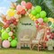 Green Pink Yellow Balloons Double Stuffed Latex Lime Green Balloon Garland Pastel Yellow Dusty Pink Balloon Arch